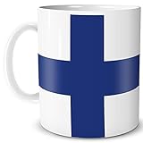 TRIOSK Tasse Flagge Finnland Länder Flaggen Geschenk Skandinavien Souvenir Suomi für...