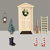 Gcroet Miniatur Puppenhaus-Wichteltür Weihnachten Set Miniatur Wichtel Set Wichtel Tür...