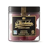 Sv. Michelsen Chokolade - Lakritze mit Schokoladenüberzug, Himbeere und Chili - Fairtrade...